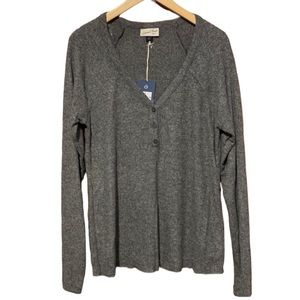 4 Universal Thread gray ribbed Henley base layer top New Bundle of 4.